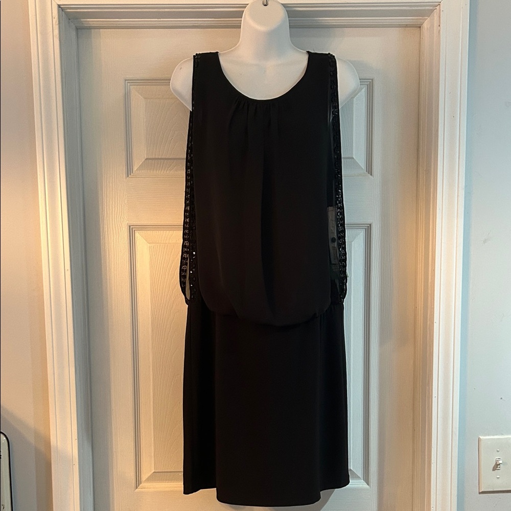 Scarlett Beaded Sleeves Mini Dress